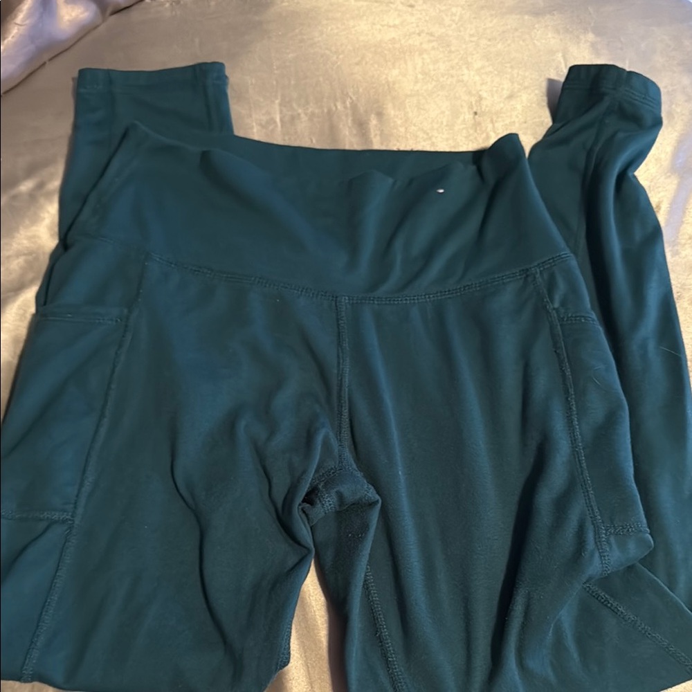 Teal High-Waisted Leggings